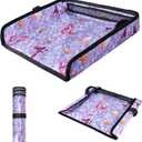 COOLBEBE Airplane Tray Table Cover, Foldable Travel Tray Cover for Toddlers 1-3, Universal Fit for Airplane, Car Seat, High Chair, Machine Washable, Mermaid