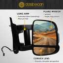 Dasbecan Passenger Side Mirror Compatible with Ram Promaster 1500 Long Arm