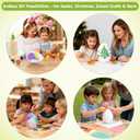 BESTOYARD 2Pcs 8-Inch White Craft Foam Eggs for DIY Polystyrene Decorations, Painting, School Projects, and Festival Crafts (7.87 x 5.11 x 5.11 inch)