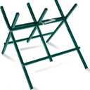 Kapler Log Sawhorse For ChainSaw, Foldable Steel Wood Saw Horse With Notched Sawtooth And Wood Log Fixed Spring, Supporting Weight 150 Lbs