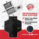 Premium Portable Diaper Changing Pad  Extra-Thick Cushioned Travel Mat with Wipes Pocket  Waterproof, Easy to Clean, Gift-Ready (Cloud Gray)