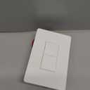 Smart Light Switch, WiFi Smart Double Switch Button, Compatible with Alexa and Google Home, Remote Control with Timing Funtion, No Hub Required,Smart Life APP Provides Control from Anywhere (2 Ways in 1 Gang)