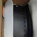 36 Inch Smokeless Fire Pit Ring Insert Outdoor, Heavy Duty Solid Metal Steel Round Firepit Rim Liner for Outside, 40 Inch Outer Diameter DIY Campfire Ring, Above or In-Ground, for Camping Garden Patio (Black)