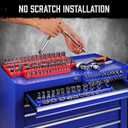 HORUSDY 8-Piece Magnetic Socket Organizer Set, Magnet Socket Holder, 1/4", 3/8", 1/2" Socket Holds 199 Pieces Magnetic Trays. (8-Piece Organizer Set)