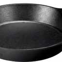 Lodge Seasoned Cast Iron Skillet 15 Inches - Frying Pan for the Stove, Grill or Campfire - Cooks Evenly - Features Easy-Grip Teardrop Handle - Non-Toxic, Nonstick & Long-Lasting