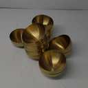 Nuogo 15 Pcs Gold Mixing Bowls Metal Stainless Steel Esthetician Bowl for Thanksgiving Christmas First Holy Communion Wedding Fruit Salad Cereal Facial Serving Cooking Baking Prepping, 5.9 Inches