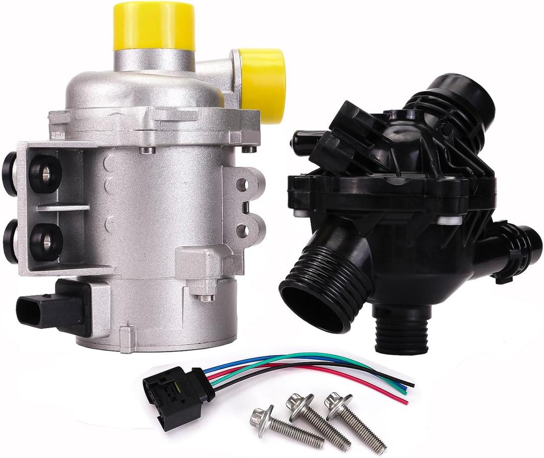Electric Water Pump and Thermostat Kit  OEM 11517586925 11517563183  Compatible with 128i 325i 328i 330i 525i 528i 530i X3 X5 Z4 N52 Engine 20062013