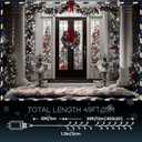 Cluster Lights Christmas 400 Led Fairy Lights Green Wire 49FT Twinkle Lights with Remote 8 Modes String Lights Timer Plug in Firecracker Fairy Lights for Outdoor Valentines Day Decorations,Cool White