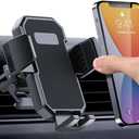 PZK Car Phone Holder Mount Super Stable Air Vent Auto Lock One Button Release Phone Holders for Your Car Mount Automobile Hands Free for iPhone,  Cell Phone Holder Base for Air Vent Y-002 [C01-H-07]
