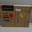 Lianjindun Toilet Safety Rails, Adjustable Toilet Frame for Elderly, Seniors, Handicap & Disabled, Foldable Handicap Toilet Handles Fit Any Toilets (300 LB) (Gray)