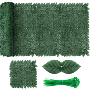 Artificial Ivy Privacy Fence Screen, 240x40 inch Dense Leaves Fence Panel, Super Privacy Greenery Wall Faux Ivy Greenery Backdrop Ivy for Patio, Balcony, Garden, Backyard Indoor Outdoor Decor