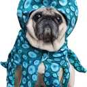 SEIS Dog Octopus Costume Funny Halloween Pet Hat Winter Cat Apparel Puppy Cap Clothes for Cats,  Dogs French Bulldog Chihuahua (S (Neck 11.8"-14.2"/30-36cm))
