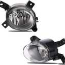Fog Lights Compatible with Audi A4 / S4 (Quattro Cabriolet Convertible, Sedan, Avant Wagon) 2005-2008, A3 (Quattro Base/TDI Hatchback; Sport Package) 2008-2013, Fog Lamp; 1 Pair (Clear Lens)