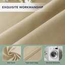 Outdoor Curtains for Patio Waterproof - 6 Panels Privacy Weatherproof Outside Curtains with Grommets for Pergola, Gazebo, Porch, Cabana, Balcony, 54 x 84 Inch, Cream