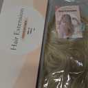 FESHFEN Clip in Hair Extensions for Women - 4 Pcs Thick Double Weft Long Wavy Soft Synthetic Blends Well Hair Extension, 20 inch Dirty Blonde