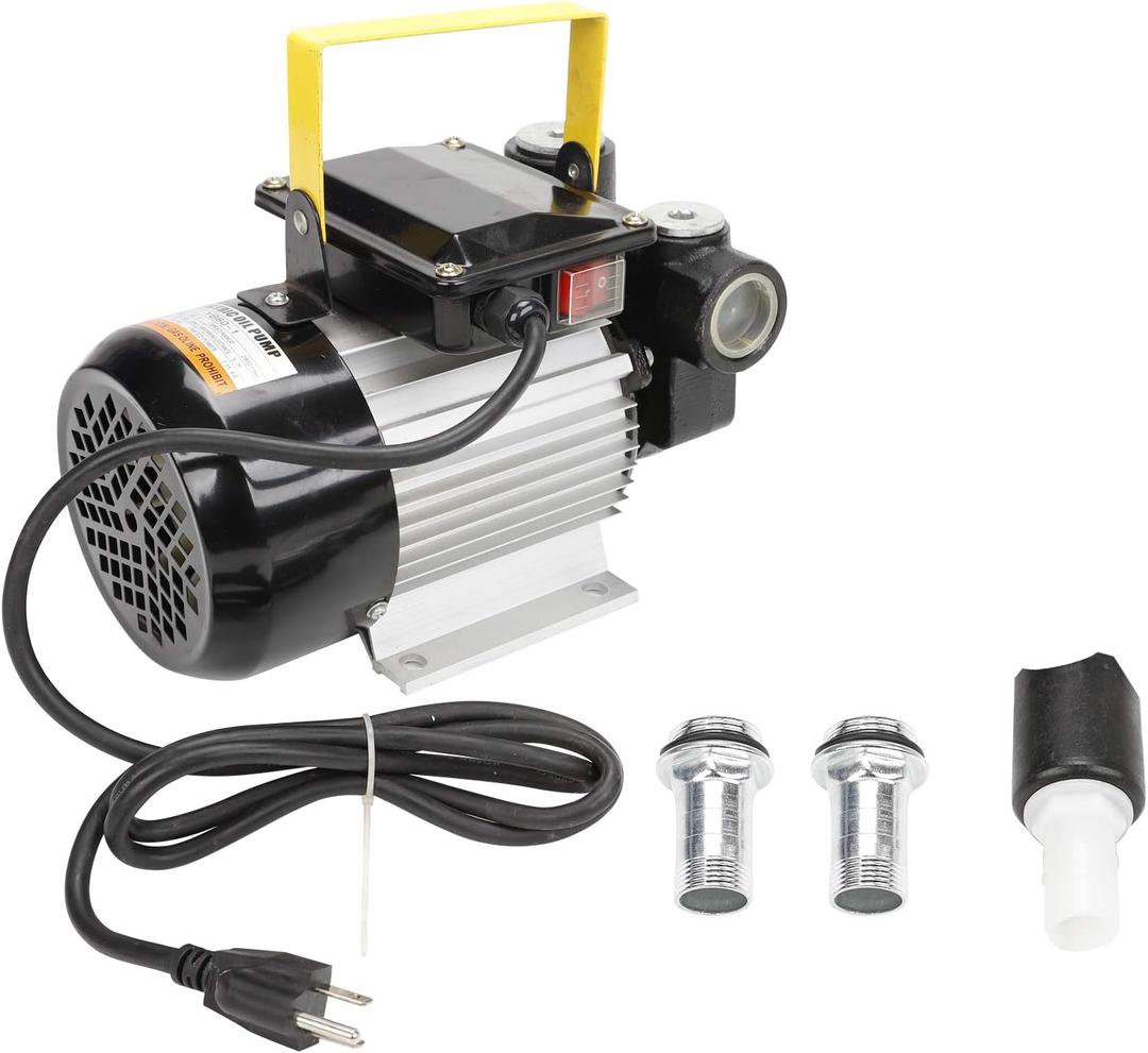 BLACKHORSE-RACING Self Priming 110V AC 16GPM 60L/min Oil Transfer Pump Fuel Diesel Kerosene Biodiesel Pumps