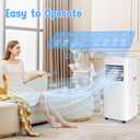 10000 BTU 3-IN-1 Portable Air Conditioner, Cools up to 450 Sq.Ft, Portable AC with Remote, LED Display, 24H Timer, Installation Kits & Screwdriver, No Wall Required, Ideal for Home & Office