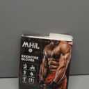 MhIL Workout Gloves for Men  Comfortable Gym Gloves for Men with Enhanced Grip for Safety and Hand Protection  Weight Lifting Protection with Wrist Wraps Support for Performance Boost and Style (Large: 8.1 - 8.6, Black and Grey)