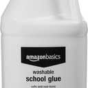 Amazon Basics All Purpose Washable School Craft Liquid Glue for Making Slime, Arts and Crafts, White, 1 Gallon, Single Pack