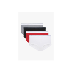 Hanes womens Originals Boyshort Underwear, Breathable Stretch Cotton Boyshort Panties, 4-pack M