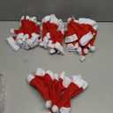 jollylife 38Ct Christmas Santa Hats Silverware Holders - Xmas Party Dinner Table Dinnerware Decorations Supplies Flatware Decor