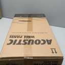 Art3dwallpanels 4 PCS Acoustic Panels, 24''x12'' Fabric Soundproof Wall Panels, Easy-Hook Mounting Sound Absorbing Panels for Studios, Office, Home Theater, Dark Grey