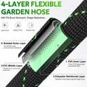Garden Hose 50 FT, Non-Expandable Kink Free Water Hose,Lightweight Flexible