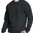 Hanes Men's Sweatshirt, EcoSmart Fleece Crewneck Sweatshirt, Big & Tall  1 or 2-Pack (XX-Large, Black)