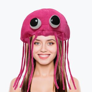 Jellyfish Costume Hats. Handmade Jellyfish Costume Party Hat. One Size Fits Most Costume Headwear