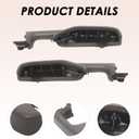 A Pair Dark Grey Front Door Armrest Handle Driver Passenger Side Compatible with 1999-2006 Suburban Tahoe Yukon Avalanche Escalade 12472876