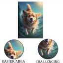 Shadow of The Wolf Puzzles for Adults 1000 Piece Wooden Jigsaw Puzzle Difficult and Cool- Shadow of The Wolf- 1000 Pieces Fantasy Puzzles