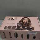 6-in-1 Hot Air Styler Wrap, High-Speed Hair Dryer Brush Blow Dryer with 2 Auto Wrap Curlers for Curling, Straightening, Volumizing, Fast Drying & Frizz-Free Styling for All Hair Types