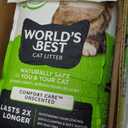 WORLD'S BEST CAT LITTER Comfort Care Unscented, 32-Pounds - Natural Ingredients, Quick Clumping, Flushable, 99% Dust Free & Made in USA - Long-Lasting Odor Control & Easy Scooping