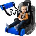 Car Seat Footrest for Children, Strap-On Car Seat Leg Support Pad, Footrest for Children Ideal for Long Road Trips, Car Seat Footrest for ChildrenBlue