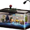 GarveeLife 4 gal Small Fish Tank, Betta Fish Tank kit with LED Light, Oxygen Generator, Fish Tank Starter Kits for Beta,Goldfish