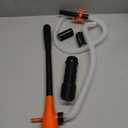 Portable Transfer Pump Battery Operated Electric Siphon Pump for Gas, Fuel, Diesel, Water Transfer 3.0 GPM Flow Oil Extractor, 47 Inches Hose-Easy to Use Hand Fuel Pump, Multi-Use Siphon Transfer Pump (1 Pack of Orange)