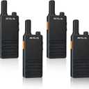 Retevis RT22P,New Version of RT22(2.0),Rechargeable Walkie Talkies for Adults,Compact FRS Two-Way Radios,VOX Handsfree,1620mAh Large Battery,USB C Charger,2 Way Radio for Small Store Hotel(4 Pack)