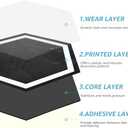 Art3d 30-Pack Hexagon Peel and Stick Flooring Tile Marble Look, Self Adhesive Waterproof Vinyl Floor Tile for Kitchen Bathroom Living Room Bedroom, 11.8" x 10.2" Black Marble