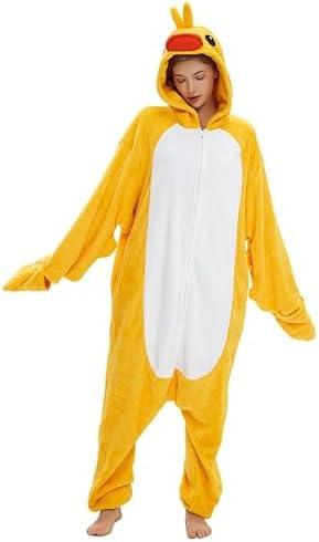 SAMGU Adult Onesie Halloween Animal Cosplay Costumes One Piece Pajamas Homewear for Women Men, M