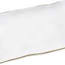 Pampa Bay Titanium-Plated Porcelain Golden Handles Large Platter, 17.5 x 9.5 x 1.75in