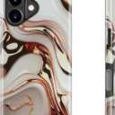 Goodon for iPhone 17 Case,Aesthetic Vintage Marble Morph Girly Shell,Compatible with Magsafe,Trendy Unique Cool Retro Western Protective Slim Silicone Phone Cover for Women Girls