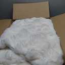 Bedsure Soft Cozy King Size Fleece Blankets for Bed Off White 108"x90"