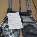 Folding Hand Truck Dolly Cart,340LB Capacity Portable Aluminum Dolly Cart with Telescoping Handle and 7 Inch Rubber Wheels for Moving,Shopping,Travel,Office Use