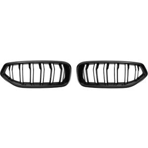 X AUTOHAUX Front Hood Bumper Grille Grill for BMW Z4 G29 2018-2024 No.51138091295/51138091296 Front Bumper Kidney Grille Grill Double Slat Gloss Black 1 Pair
