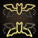 Halloween Neon Sign,Halloween Flying Bat Neon Light Sign with Adjustable Speed,for Wall Decor Bedroom Home Decor Bar halloween LED Decoration Light