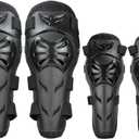 GES Knee Pads Motorcycle - 4Pcs Adult Knee/motorcycle elbow pads/Adjustable Knee Cap Pads Protector Elbow Armor for Motorcycle Cycling Racing