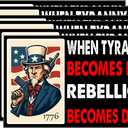2 x 6Pcs When Tyranny Becomes Law Rebellion Becomes Duty Sticker - When Tyranny Becomes Law Rebellion Becomes Duty Bumper Sticker - 5"x3" Phone Stickers, Premium UV Printing Laptop Stickers