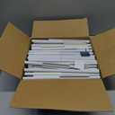 FIDUCIAL HOME 6 Tiers Tall Narrow Bookshelf Book Shelf Skinny White Bookcase Thin Slim Book Rack Storage Organizer Easy Assemble, Sturdy