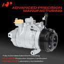 A-Premium A/C Compressor with Clutch Compatible with Ford F-150 2.7L Turbocharged 2015-2017, DKS20 Style