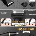 Beard Trimmer for Men,Manscape 3-in-1 Electric Razor Groin Groomer,IPX7 Waterproof Wet/Dry,Versatile Body Hair Trimmer for Ball/Beard/Nose,USB Rechargeable & Nose/Shaves Head,Christmas Gifts for Men